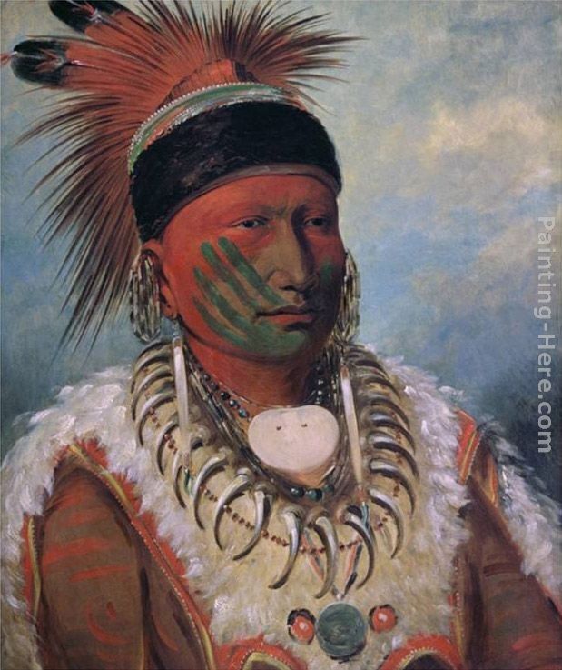 George Catlin White Cloud, Chief of the Iowas